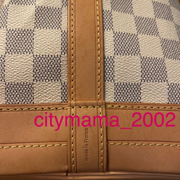 Louis Vuitton Noe Damier Azure GM 2022 Bucket Bag Purse Tote - Picture 7 of 10